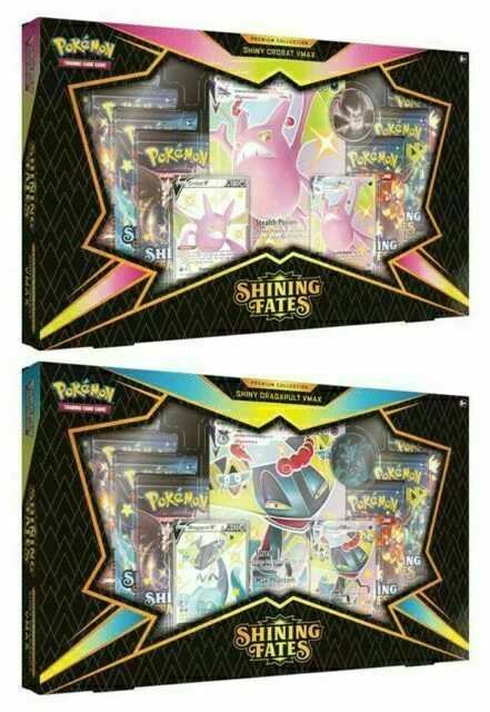 Pokémon TCG: Shining Fates Premium Collection Set [Shiny Crobat/Dragapult VMAX, 73 Cards] (2021)