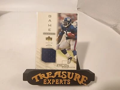 2001 Upper Deck Pros & Prospects #RD-J Ron Dayne Gane Used Jersey Relic Giants - Image 1 of 2