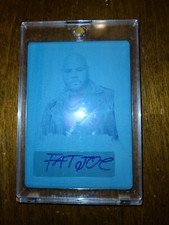 2020 Leaf Metal Pop Century Cyan Plate 1/1 Fat Joe Autograph