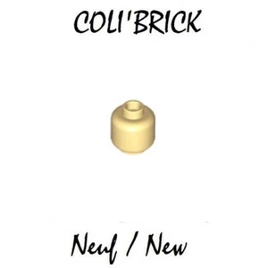 Lego 3626c - 1x Tête Visage Minifig Head - Tan / Beige - 30011c 88475 Neuf - Imagen 1 de 1