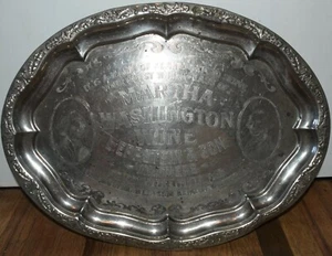 RARE PRE PROHIBITION FORT WORTH TX EPPSTEIN & SON MARTHA WASHINGTON WINE TRAY - Picture 1 of 6