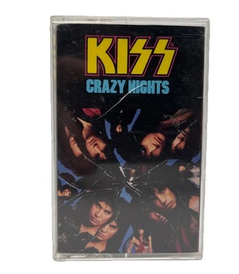 Vintage Cassette Tape KISS "CRAZY NIGHTS" (1987) *** FAST SHIPPING*** - Image 1 of 4