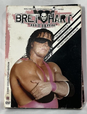 WWE Bret Hart Hitman DVD 2005 3 Disc Set Mint Perfect Copy Ships Free In Box Foto 1 de 4