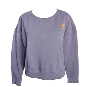Pact Moonlight Graphic Crewneck Sweatshirt Purple 100% Organic Cotton Small - Picture 1 of 11