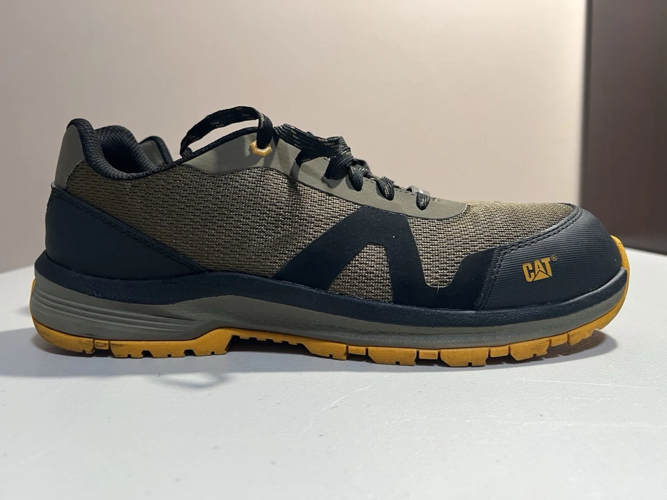 Bota Caterpillar masculina gato calçado biqueira de aço tamanho 11 - Imagem 1 de 4