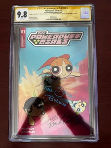 The Powerpuff Girls #1 Foil Variant CGC 9.8 Signed By Tara Strong & Tom Kenny - Picture 1 of 3