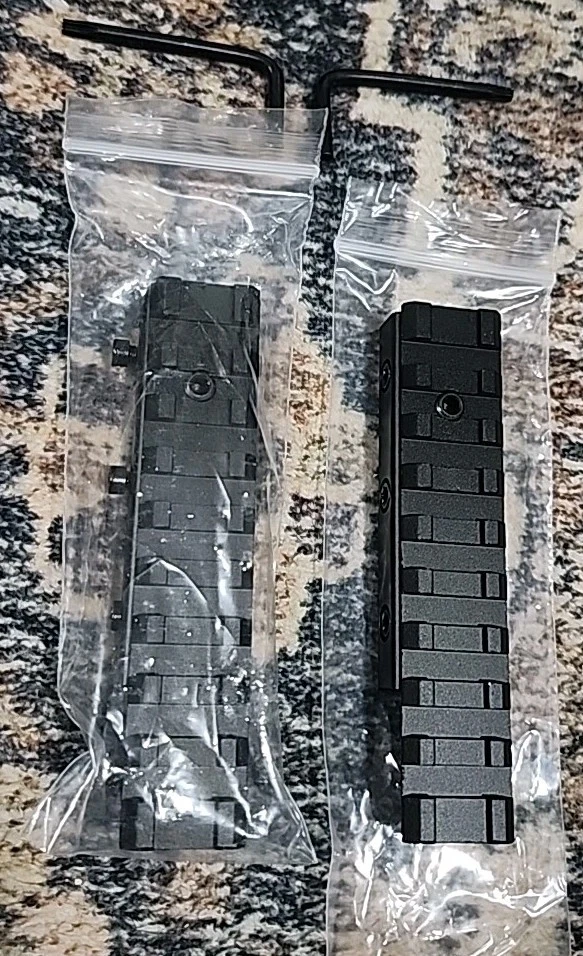 Bontok Dovetail to Picatinny Rail Adapter, 11mm Dovetail to 21mm Picatinny (x2)  - Image 1 of 4