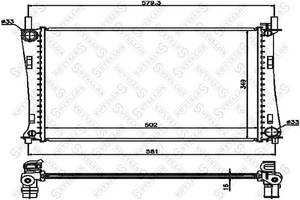 10-25157-SX Radiator, engine cooling OE: C40115200 - Picture 1 of 1