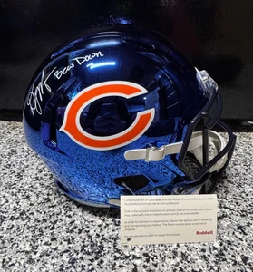 D.J. Casco de representante tamaño completo firmado por MOORE Chicago Bears con certificado de autenticidad Beckett WP00004 - Imagen 1 de 7