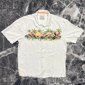 Camisa Tommy Bahama Para Hombres Parques Disney Mediana Mickey Mouse Hawaiana Manga Corta - Imagen 1 de 8