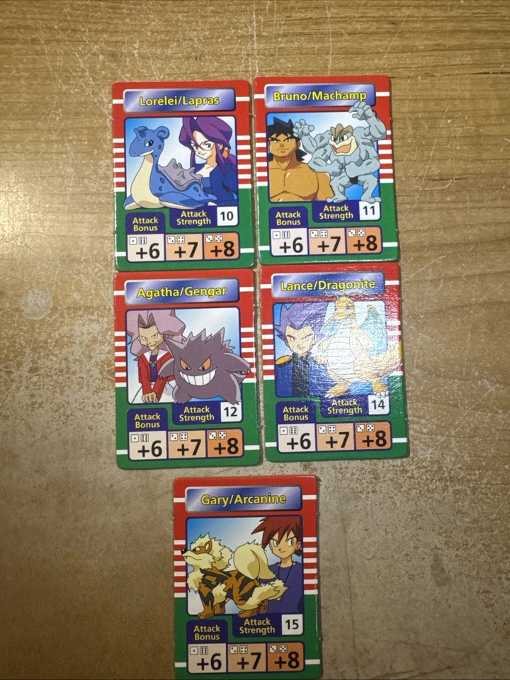 Pokémon Master Trainer Board Game 1999 Replacement Rival Card Set - Image 1 of 2