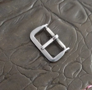 16mm 5/8" Edelstahl NOS unbenutzt 40er-50er Jahre Vintage Uhrenarmband Schließe - Bild 1 von 3