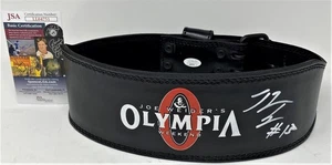 CINTURÓN DE CUERO FIRMADO POR BRANDON CURRY MR OLYMPIA JOE WEIDER PARA HOMBRE GANADOR DEL CERTIFICADO DE AUTENTICIDAD JSA - Imagen 1 de 1