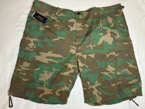 Polo Ralph Lauren Camouflage Army Green Classic Fit Utility Cargo Shorts 46B NWT - Picture 1 of 8