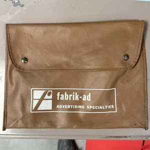 Vintage Fabrik-Ad Advertising Specialties Vinyl Document Portfolio - Picture 1 of 6