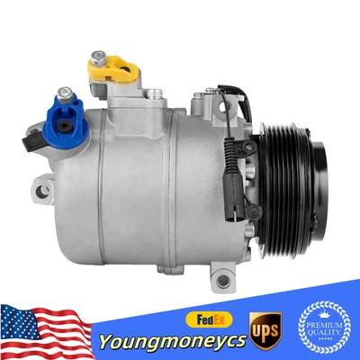 For BMW X3 2.5L 3.0L 2004-2011 A/C AC Air Conditioner Compressor w/AC Clutch Foto 1 de 4