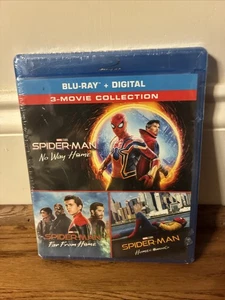 Spider-Man No Way Home + 3 Movie Collection Blu-ray & Digital Brand New Sealed - Imagen 1 de 2