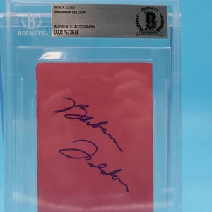 BARBARA FELDON signed autographed 3x5 Card BECKETT AUTH ENCASED- "GET SMART" - Picture 1 of 1