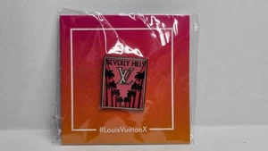 Louis Vuitton Beverly Hills Pin LV RARE Limited Edition X LOUIS VUITTON X Art - Picture 1 of 5