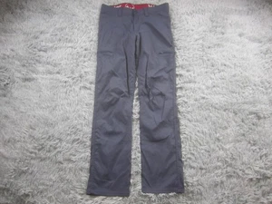 Wrangler Pants Mens 30x30 Gray Nylon Stretch Zip Pocket Hiking Outdoor Tech - Picture 1 of 8