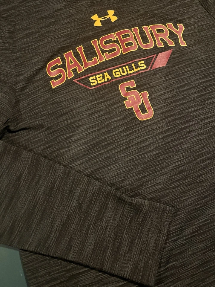 *НОВАЯ* рубашка с длинным рукавом Salisbury University Sea Gulls Under Armour XL HeatGear - Изображение 1 из 4