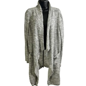 Bagatelle Collection Cardigan Womens XL Striped Open Front Lightweight Sweater - Picture 1 of 6