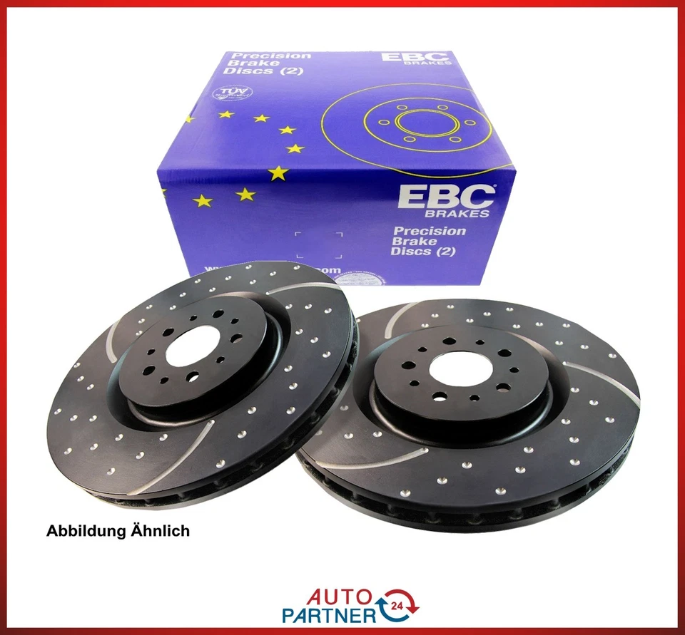 EBC Turbogroove Disques de Frein Avant pour Nissan 350Z Coupé (Z33) + Roadster - Photo 1/1
