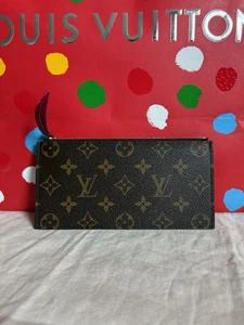 LOUIS VUITTON Felicie Pochette Insert Zip Coin Wallet Monogram - Picture 1 of 10
