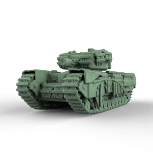 SSMODEL 1/700 Military Model Kit British Churchill AVRE Crocodile Infantry Tank - Picture 1 of 4