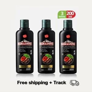 Kokliang Hair Herbal Darkening Thickening Shampoo Kok Liang 200ml x 3 - Picture 1 of 2