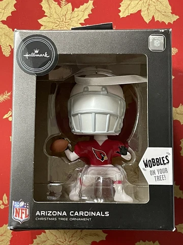 Hallmark NFL Arizona Cardinals Bobblehead Christmas Tree Ornament - 2020 - New Cover