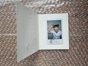 EXO Event Prize Real Polaroid Autographed Hand Signed XIUMIN - Picture 1 of 4