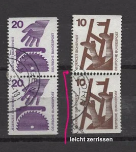 BRD ZD 695, 696 j C/D, pares verticales, sellado, #p672 - Imagen 1 de 1