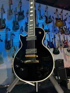 Epiphone 7-string Matt Heafy Les Paul Custom Origins Left-handed Ebony! 671 - Picture 1 of 10