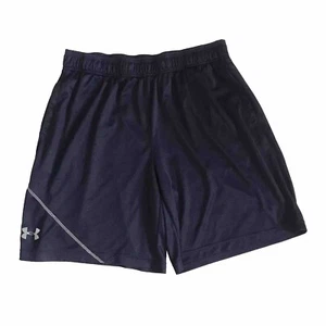Under Armour Shorts Men 2XL Blue Athletic Active Workout Gym Loose Logo 10" Insm - Picture 1 of 9