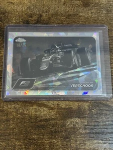RICHARD VERSCHOOR 2024 Topps Chrome Sapphire F1 F2 #109 Black White 10 /20 - Picture 1 of 3