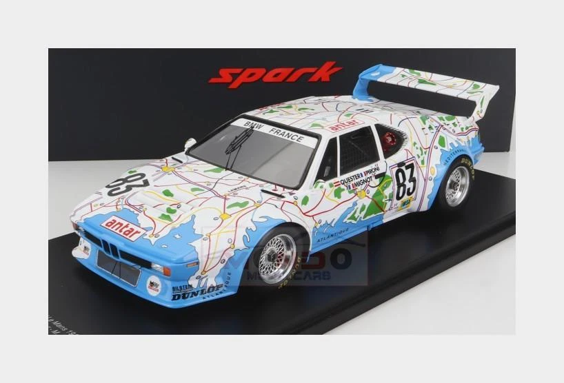 1 18 SPARK Bmw M1 M88 #83 24H Le Mans 1980 Pironi Quester With Showcase 18S672