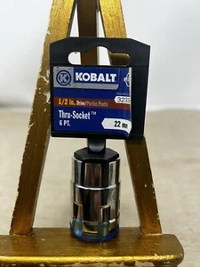 Kobalt 1/2" Drive 6 Point Thru-Socket 22 MM #323363 - Picture 1 of 3