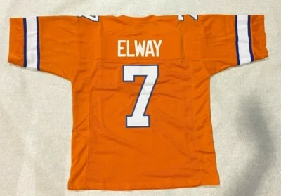 Jersey NUEVO SIN FIRMAR PERSONALIZADO cosido HOF JOHN ELWAY NARANJA - XL Foto 1 de 2