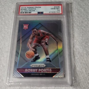 2015-16 PANINI PRIZM SILVER BOBBY PORTIS RC #326 refractor PSA 10  - Picture 1 of 2