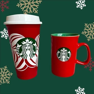 Juego de 2 tazas de café Starbucks - Una taza de plástico con tapa - Una taza - Imagen 1 de 8