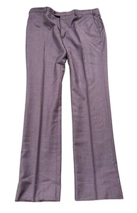 NEW John Varvatos Star USA Mens Sharkskin Slim Fit Suit Pants Purple Size 38 - Picture 1 of 3