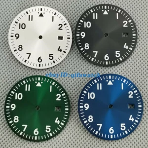 33,7 mm glänzendes Zifferblatt steril Uhr Zifferblatt passend für NH35 NH36 Automatikwerk - Bild 1 von 7