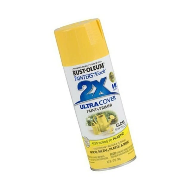 Rust-Oleum Painter's Touch 2X Ultra Cover Gross Spray - Gloss Sun Yellow, 12oz