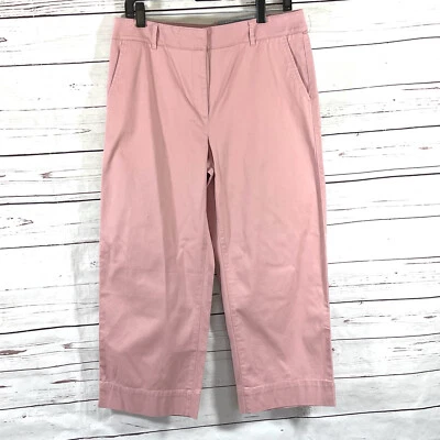 Pantalones para mujer Talbots pierna ancha recortados cachemira rosa talla 8 nuevos con etiquetas Foto 1 de 4