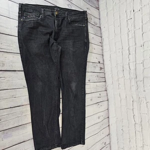 Fried Denim Jeans Mens Black Slim True Measurements 36X29 Straigt Leg Faded - Picture 1 of 13