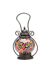 Windlightlantern lamp candle lantern garden terrace house stained glass 20cm