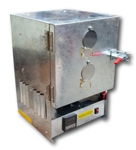 950C TABLE-TOP ELECTRIC KILN 4 FLASKS, WAX, PMC, ENAMEL, CLAYS, GLASS: 115V-240V - Picture 1 of 8