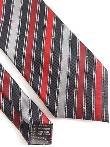 ¡NUEVO! CORBATA DE SEDA A RAYAS ROJAS ALEXANDER JULIAN PARA HOMBRE A RAYAS ROJAS 58"" DE LARGO 3,5"" DE ANCHO - Imagen 1 de 3