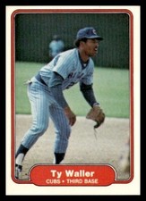 1982 Fleer #607 Ty Waller Chicago Cubs Baseball card